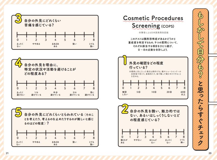 醜形恐怖症をセルフチェック1