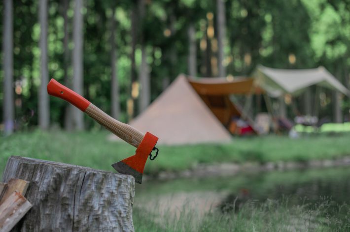 山のキャンプ場