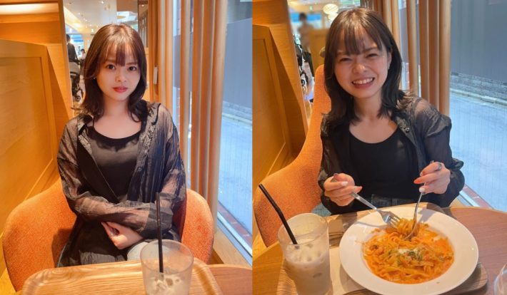 おすましと笑顔