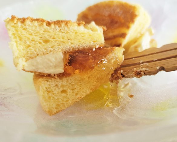 ケーキシロップソースのジュレ感がたまりません……