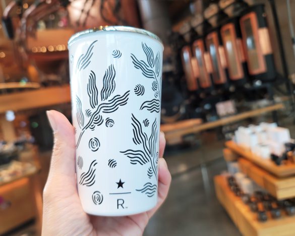 「スターバックス リザーブ ステンレスカップCOFFEE LEAVES 355ml」（3500円）