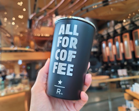 「スターバックス リザーブ ステンレスカップALL FOR COFFEE 355ml」（3500円）