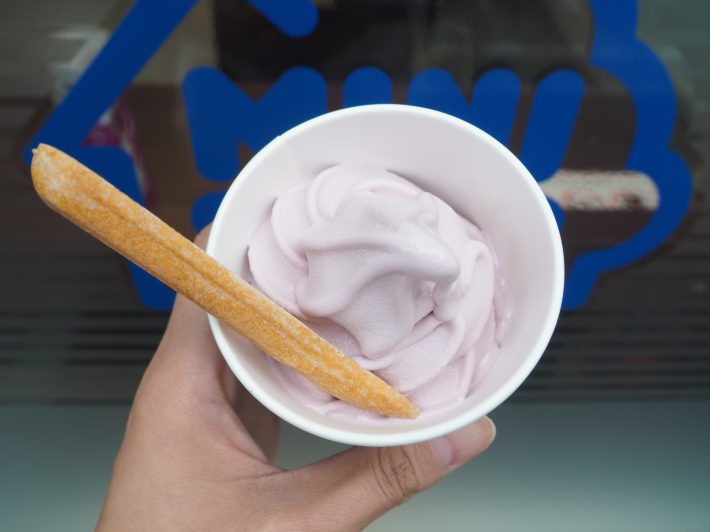 ミニストップ「食べるスプーン」ソフトクリーム