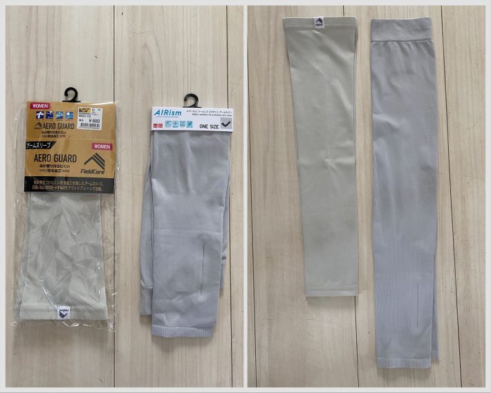 それぞれ、左：ワークマン／右：ユニクロ