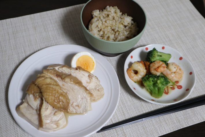 人と一緒の食事は玄米置き換えに