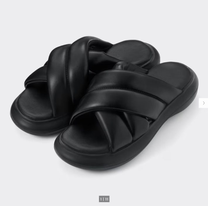 GU「パフィークロスベルトサンダル」