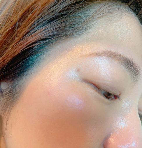 Cゾーン、鼻筋にものせてみた