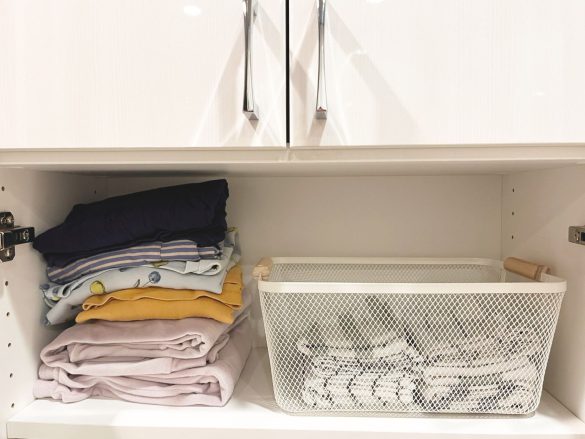 タオルなどの仕分けに使える