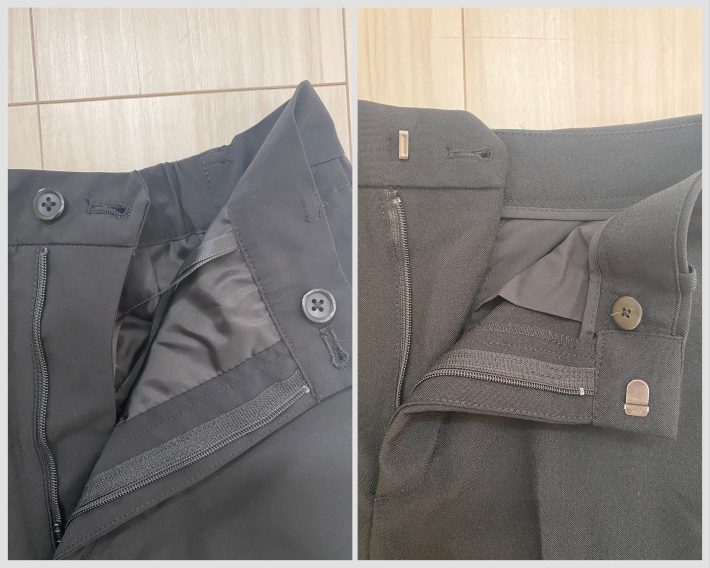 左：ワークマン　右：ユニクロ