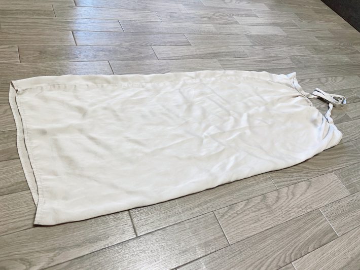 筒型のシルク製ヘアキャップ