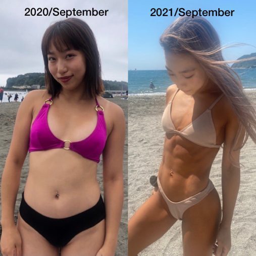 着衣巨乳　腹筋 
