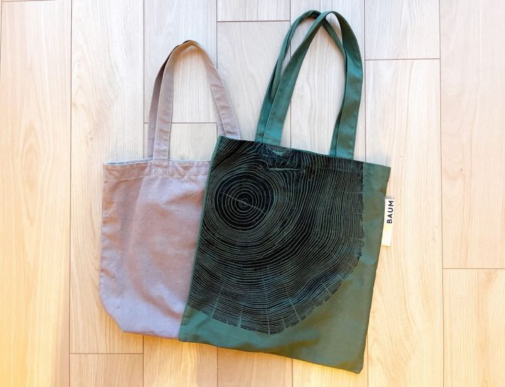 普段ヘビロテしている綿素材の縦長トート