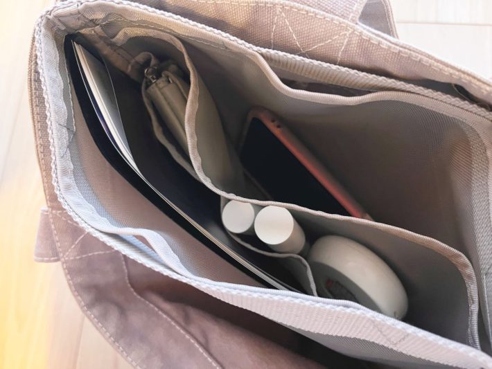 無印のバッグインバッグを駆使すればこの通り