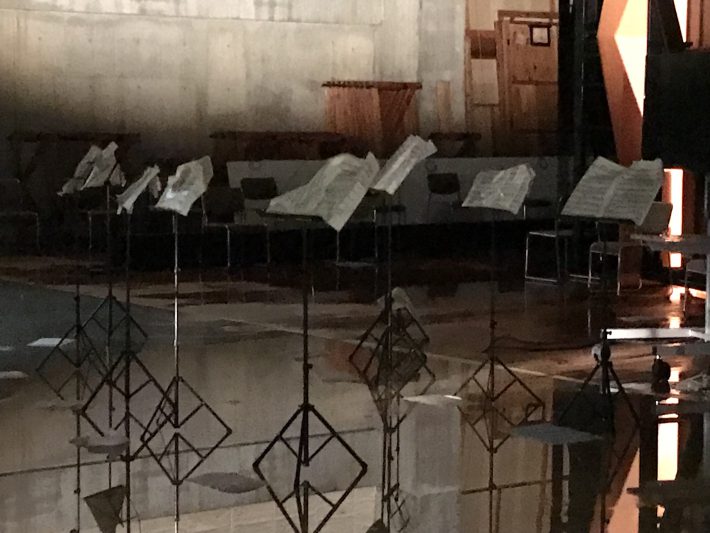 濡れてしまった楽譜