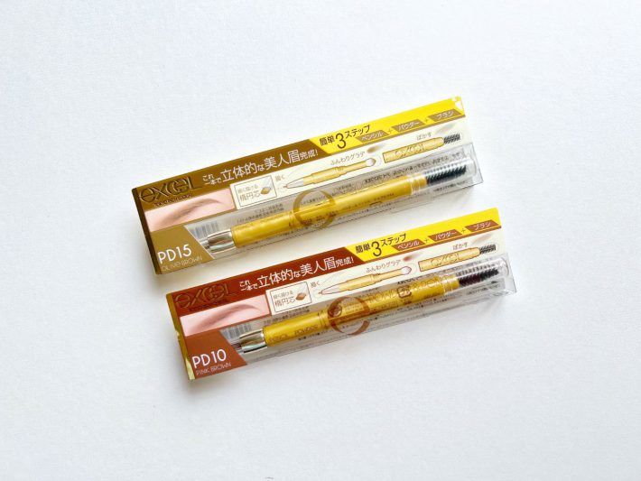 エクセル パウダー&ペンシルアイブロウ各色