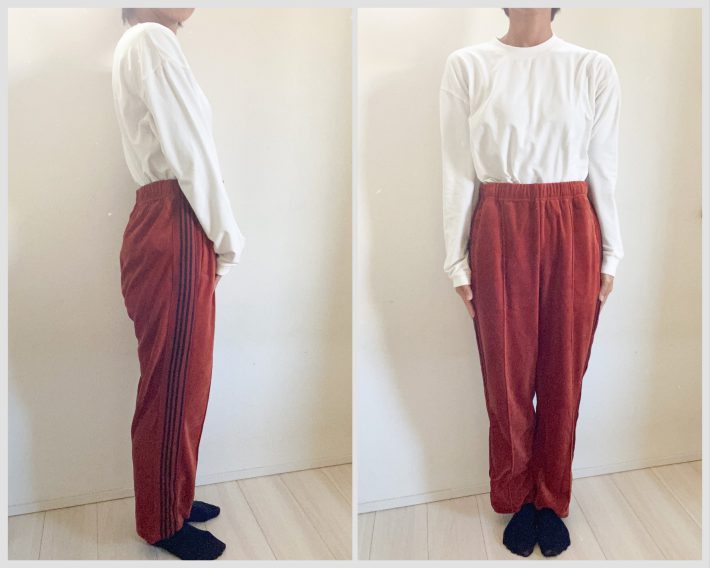 ワークマン「ベロアトラックストレートパンツ」履いてみた