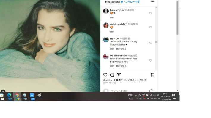 若かりし頃のブルック