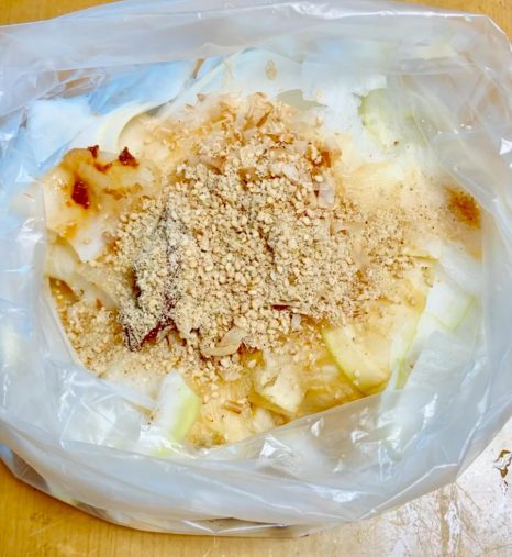 調味料を入れて10分～1時間以上漬けたら完成