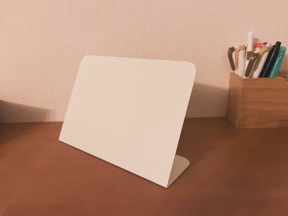 貼ったものが見やすいよう工夫されている