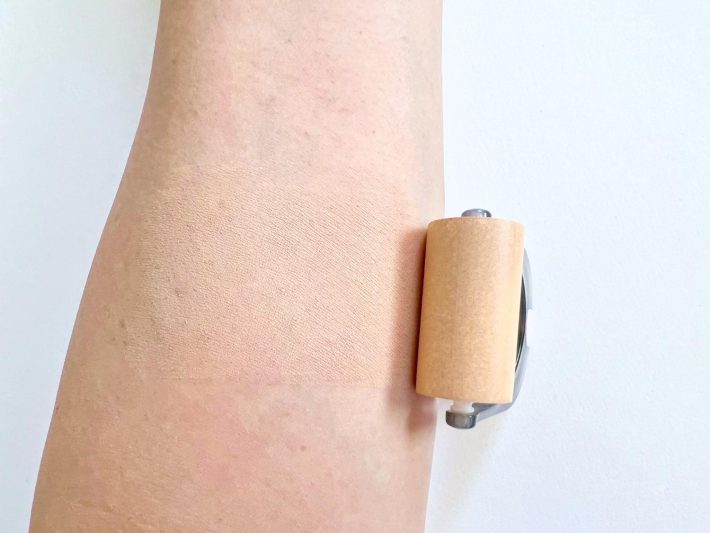 ローラーだと均一に塗れる