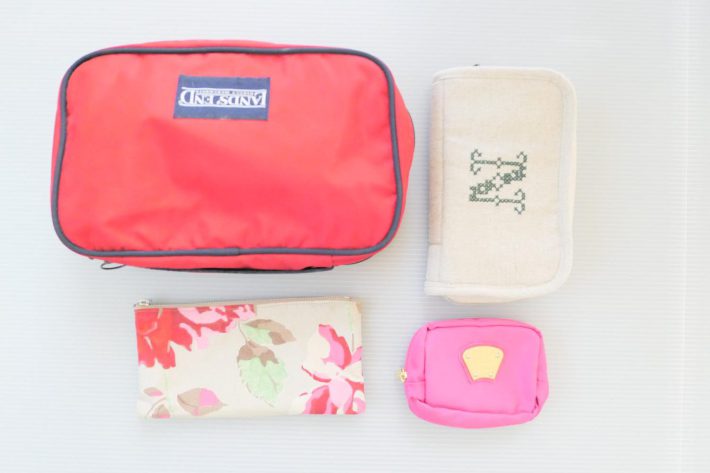 筆者が持っているポーチ各種