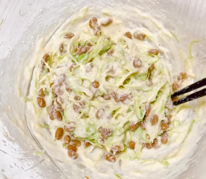 ふわふわ腸活キャベ納豆・作り方