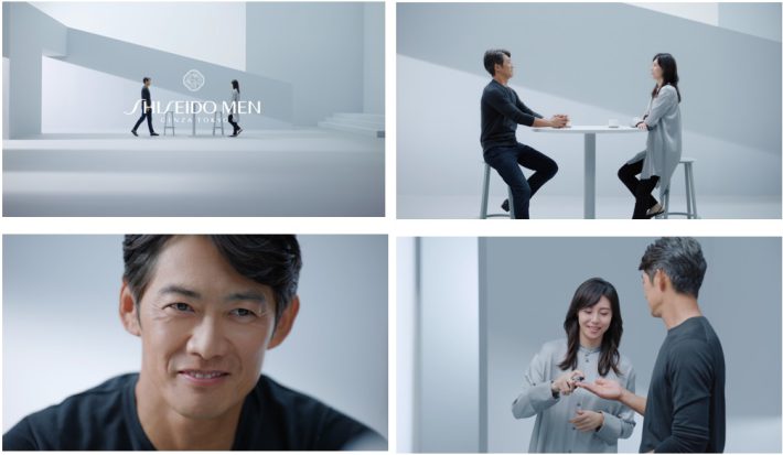 資生堂CM「男の美しさは、肌に出る」より