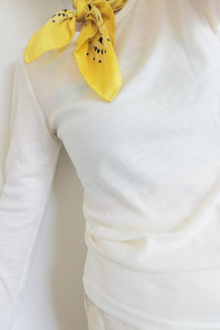 購入したメリノウールの長袖Ｔシャツ