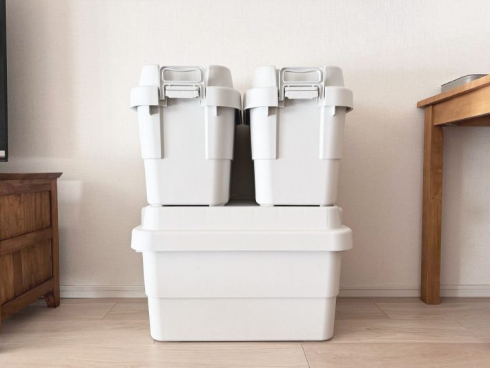 特大の上には小を2つ、大の上にはミニを2つ並べられる