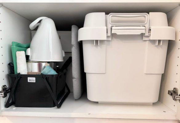 中身が全く見えないため見た目がすっきり