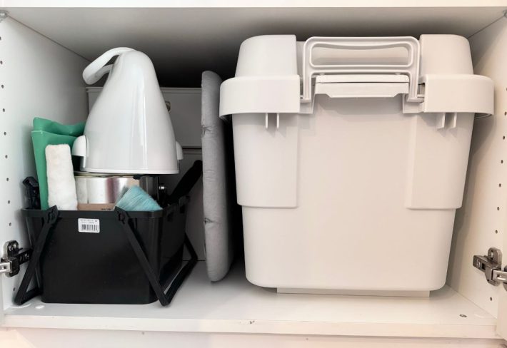 中身が全く見えないため見た目がすっきり