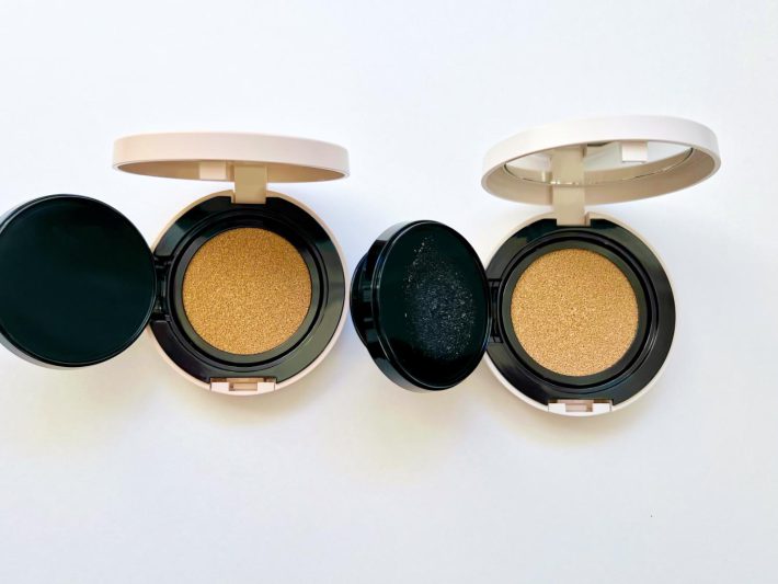 ファンデーション部分は新作の方が若干明るい