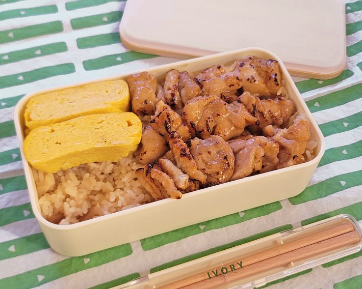 ある日急いで息子のために作ったお弁当