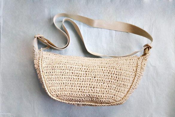 ラウンドミニクロシェバッグ