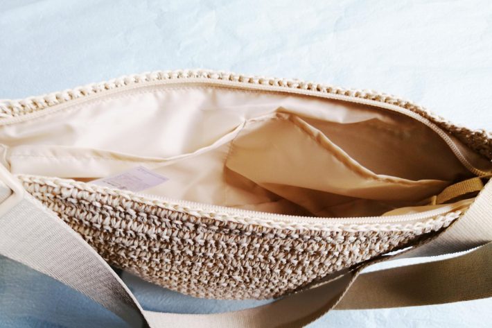 ラウンドミニクロシェバッグ