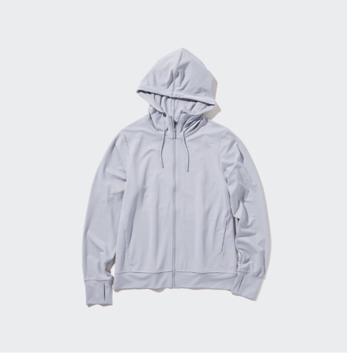 エアリズムUVカットメッシュパーカ(長袖)