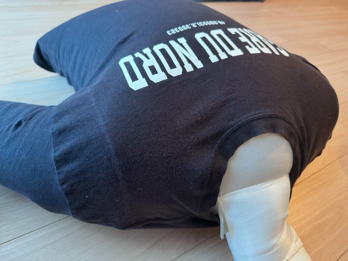 風を送り込むと想像以上に本体が膨らむ