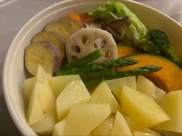 野菜を蒸してみた