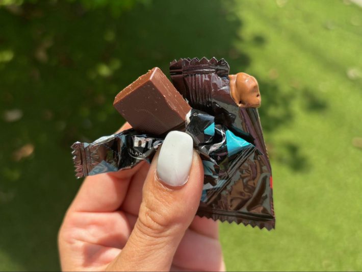 左:保冷ジェル保存袋使用／右:保冷ジェル保存袋不使用