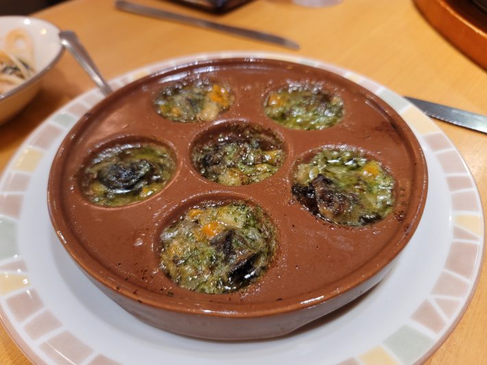 エスカルゴのオーブン焼き　400円