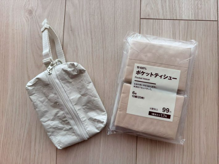 Sサイズはポケットティッシュケースにぴったり