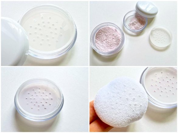 パウダーが穴から点状に出てくるパウダーケース