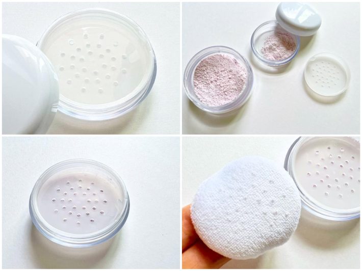 パウダーが穴から点状に出てくるパウダーケース