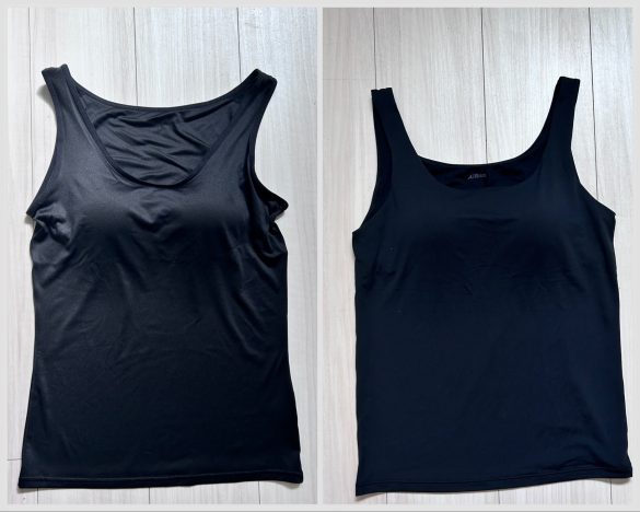 UNIQLO シームレスハーフブラキャミソール XL ブラック 2023ss