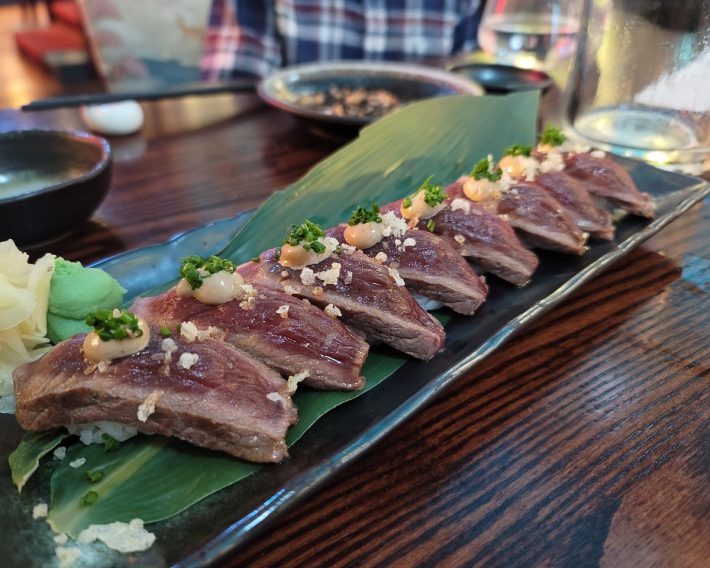 和牛とトリュフがポイントのにぎり寿司
