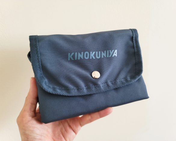 紀ノ国屋　フラップショッピングバッグ　インディゴ　1850円