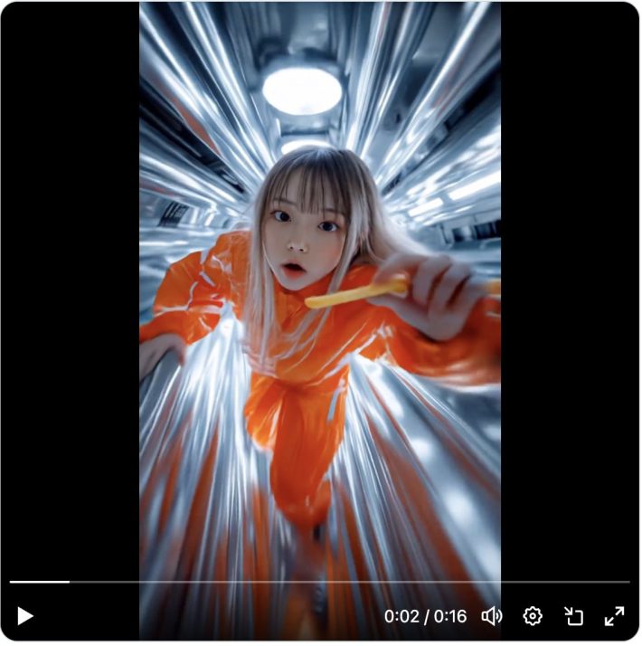 8月17日に公開された日本マクドナルドのAI広告のワンシーン（日本マクドナルド公式Xより）