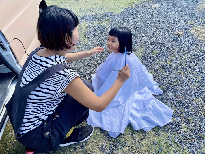 ことちゃん散髪