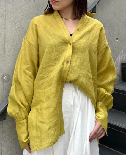 フレンチリネンシャツ