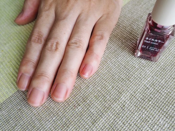 オリエンボトル入りネイルカラークリア レッド ホワイト、他ポリッシュ